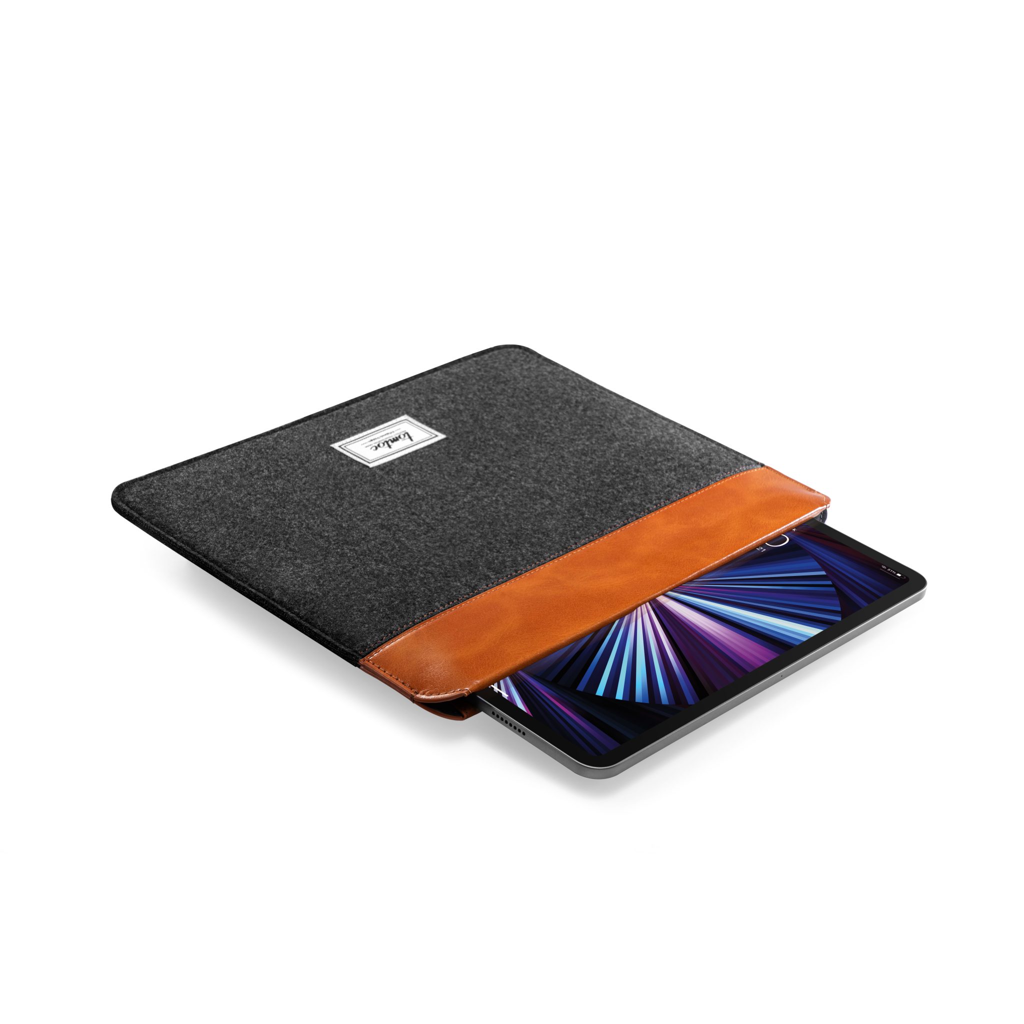 TÚI CHỐNG SỐC TOMTOC (USA) FELT &amp; PU LEATHER CHO IPAD - HÀNG CHÍNH HÃNG