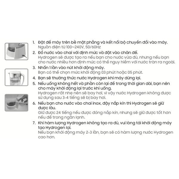 Máy tạo nước Hydrogen Ellaim Rewa - Hàng Chính Hãng