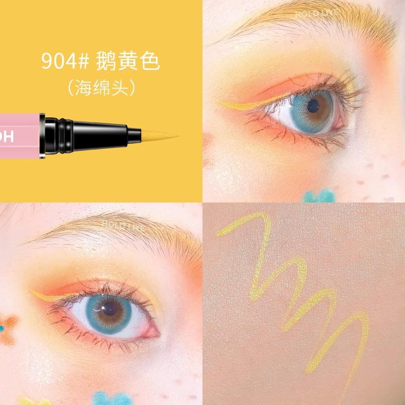 Bút kẻ mắt dạ HOLD LIVE màu sắc chống thấm nước lâu trôi nét mảnh Superfine Natural Eyeliner HL390