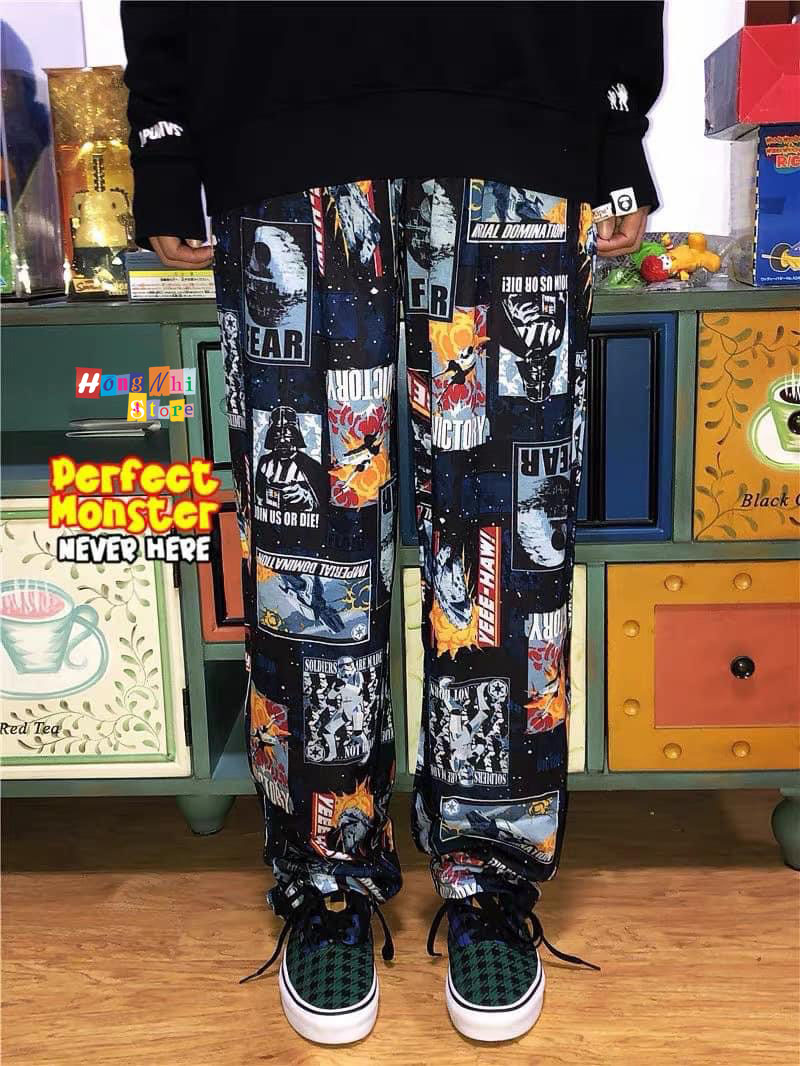 Quần Hoạt Hình Dài FEAR Ống Rộng Cartoon Pant V2 Oversize Ulzzang Unisex - MM