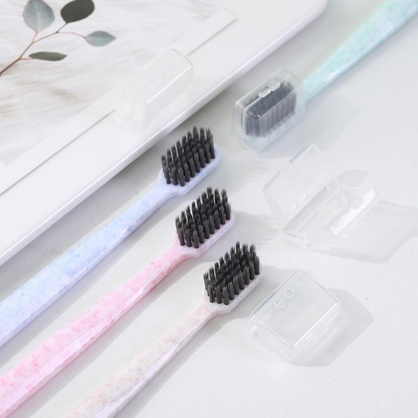 4 bàn chải đánh răng lông đen than hoạt tính ToothBrush Nhật Bản