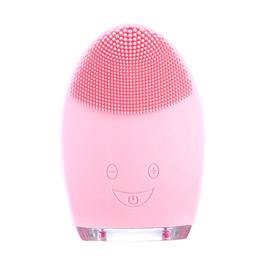 Mini Waterproof Silicone Electric Face Cleansing Brush Portable Facial Washing Machine Skin Care Massage Tool