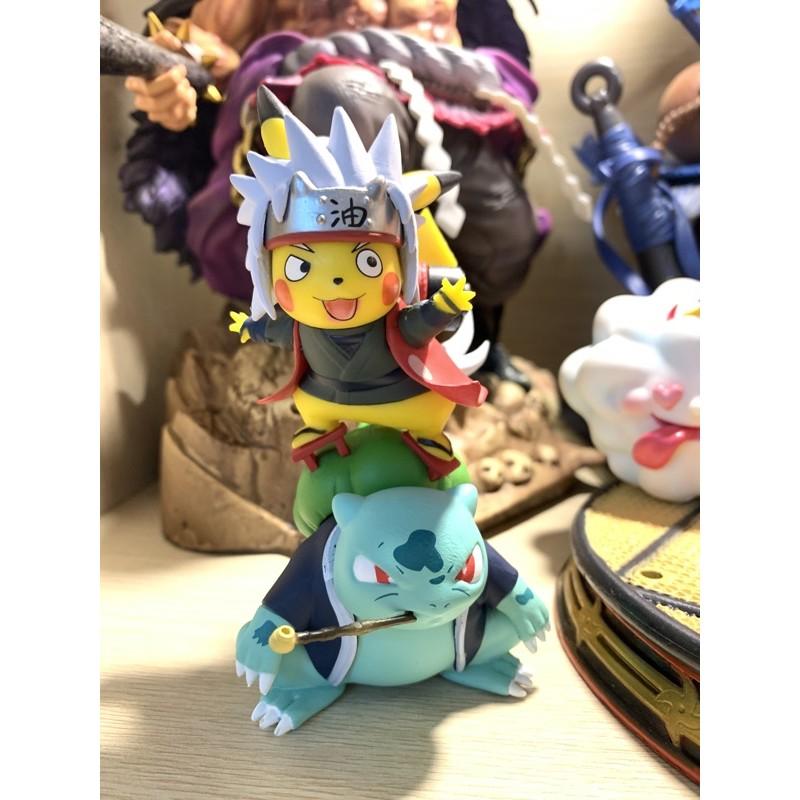 Mô hình Figure Naruto Cóc Jiraiya Pikachu 14cm