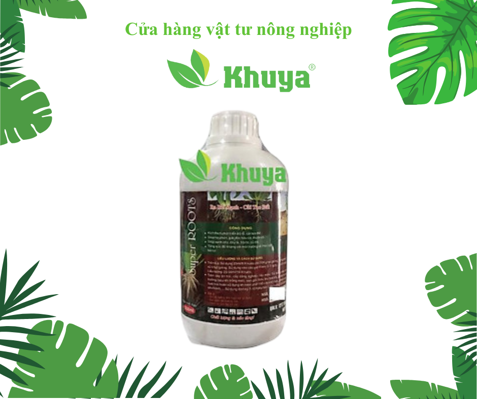 Phân bón lá NPK sinh học AE Nitro Humic 1 Super Roots 500ml Ra Rễ Cực Mạnh