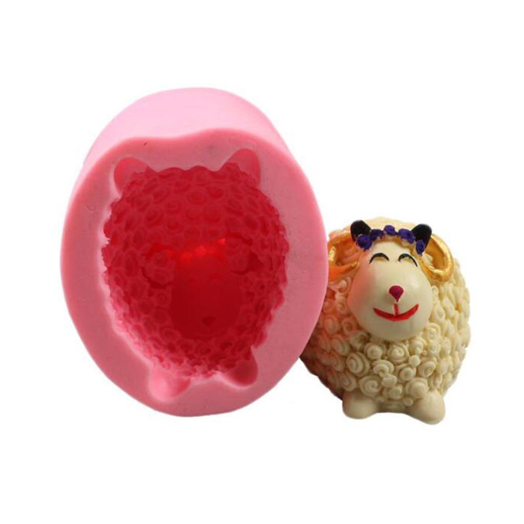 Silicone 3D Sheep Cake Fondant Mould DIY Chocolate Sugarcraft Baking Mold