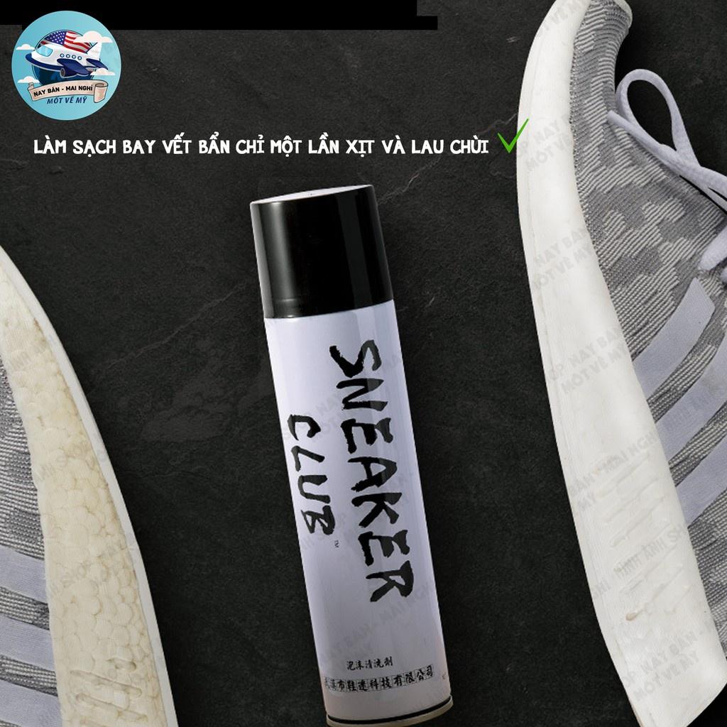 Chai xịt bọt tuyết làm sạch giày SNEAKER CLUB 300ml - Chai xịt bọt làm sạch chuyên cho giày Sneaker