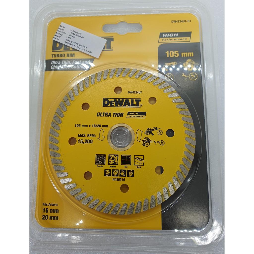 Đĩa Cắt Gạch Ultra Thin 105X16/20X7mm DEWALT DW4724UT-B1 - Chính Hãng - SKU DW4724UT