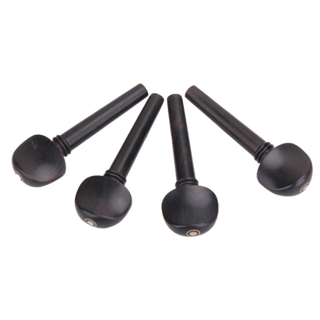 1 Set Fiddle Violin Bridge Tuning Peg Endpin for 4/4 Full Size Violin Replacement Parts