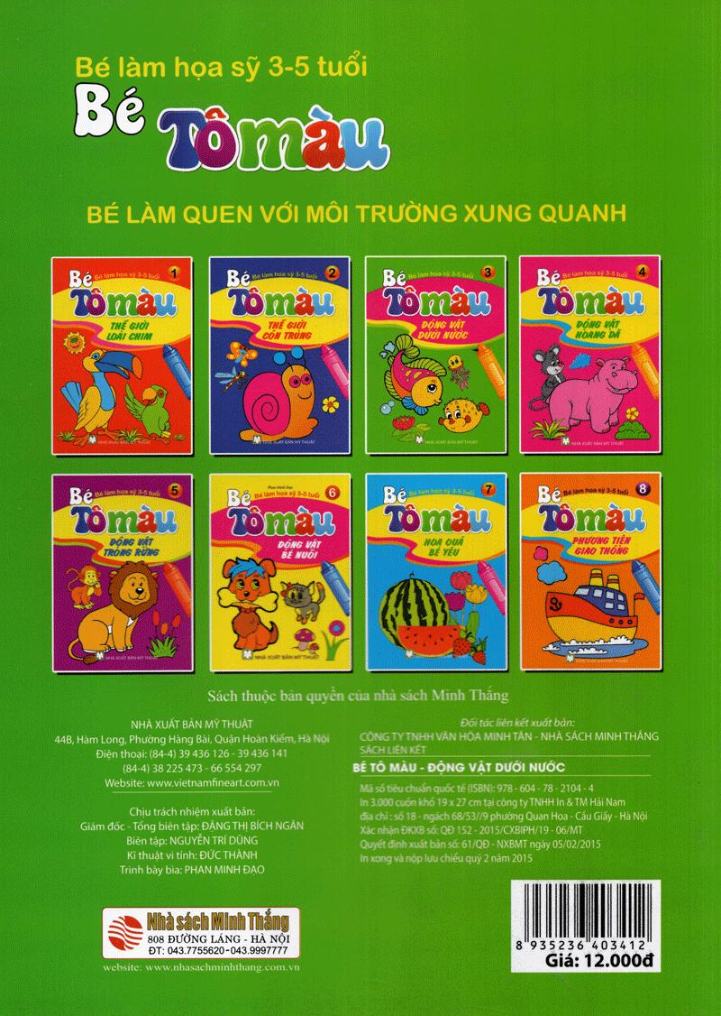 Bé Tô Màu - Động Vật Dưới Nước