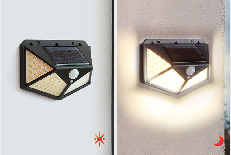 Combo 4 Đèn led năng lượng mặt trời cảm biến tự động sáng