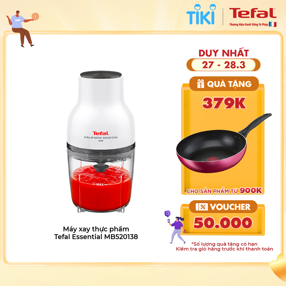 Máy xay thịt, xay thực phẩm đa năng Tefal MB520138 - Hàng chính hãng