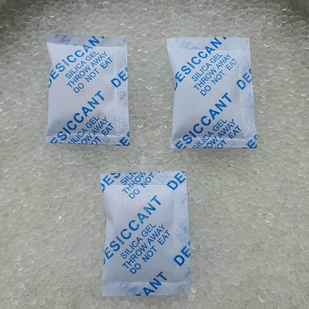 Gói hút ẩm loại gói 1/2/3/5/10/50/100/200gram Silica Gel - chuyên dùng bảo vệ thực phẩm, Quần áo giày dép