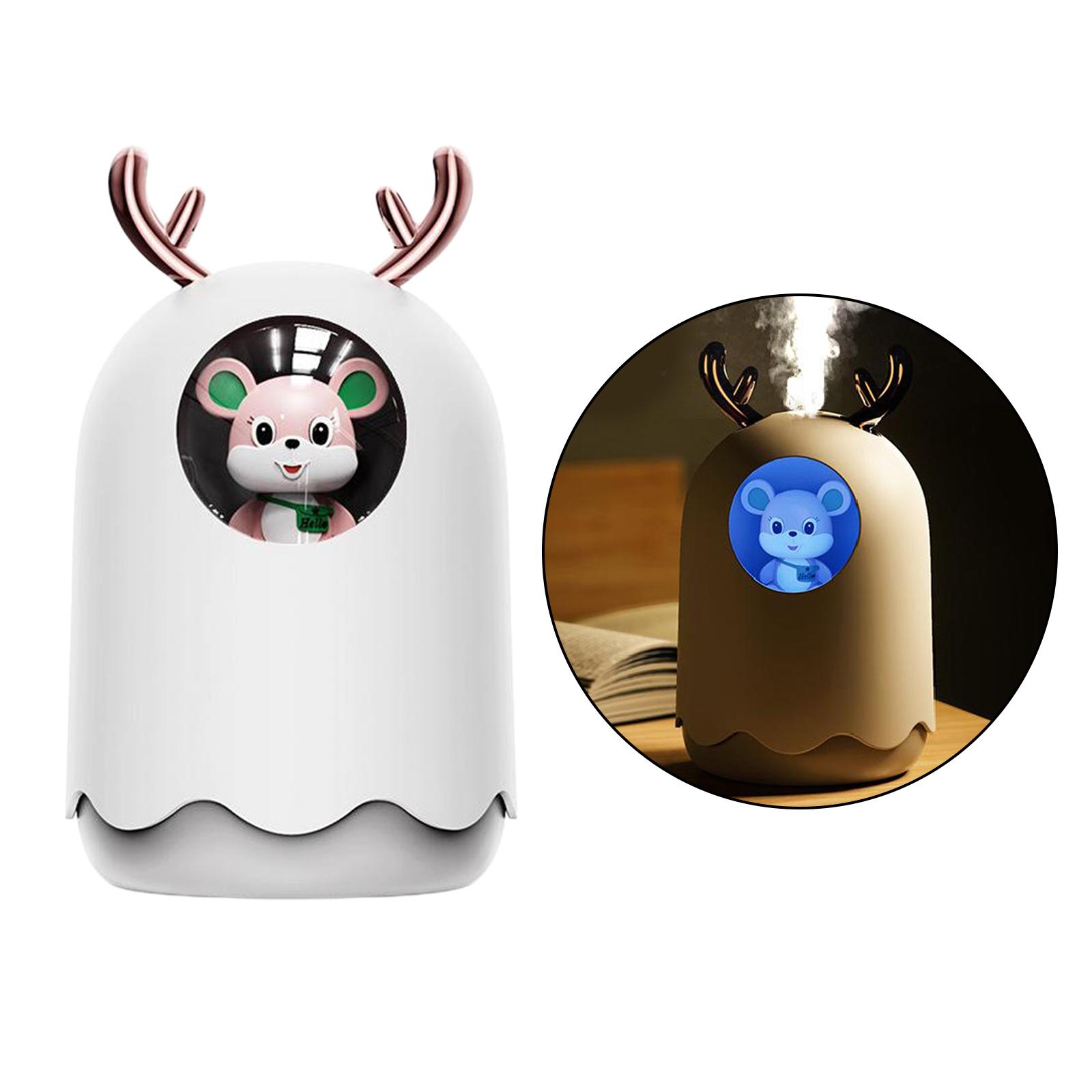 Colorful Cool Mini Humidifier, USB Personal Desktop Quiet Humidifier for Office, Car, Room, Bedroom, 2 Mist Modes