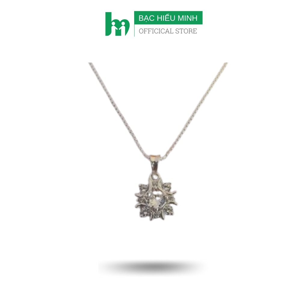 Dây Chuyền Vòng Cổ Bạc 925 Hoa Đính Đá Tinh Tế BẠC HIỂU MINH DMD472