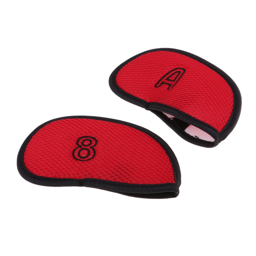 10-Pack Golf Iron Headcovers Wedge Iron Protective Head Cover Golf Accessories for Avid Golfers