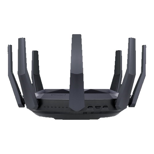 Router  Wifi 6 ASUS RT-AX89X Chuẩn AX6000 Hai Băng Tần Kép (Cực Hầm Hố Dành Cho Game Thủ) - Hàng Chính Hãng