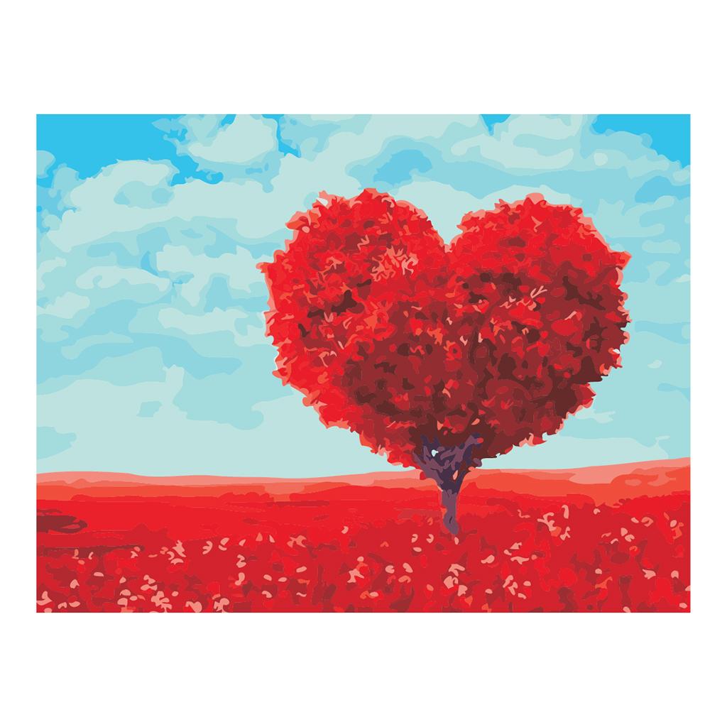 DIY Paint By Numbers Kit Canvas Painting Wall Picture Crafts