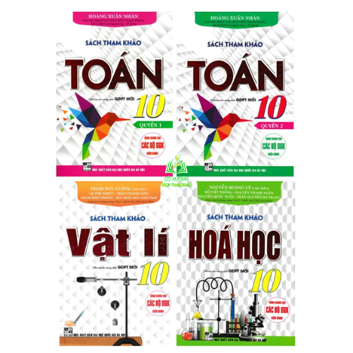 Sách - Combo Sách Tham Khảo Toán + Vật Lí + Hóa Học 10 (Dùng Chung Cho Các Bộ SGK Hiện Hành) (Bộ 4 Cuốn)