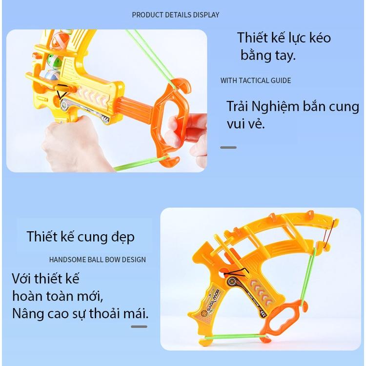 Bộ đò chơi cung bắn bóng dính Hảng B-Duck, gồm 1 cung, 12 bóng dính, 1 bảng dính.