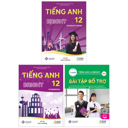 Sách - Bộ Sách Tiếng Anh 12 - Bright - Student's Book + Workbook + Bài Tập Bổ Trợ (Bộ 3 Cuốn)
