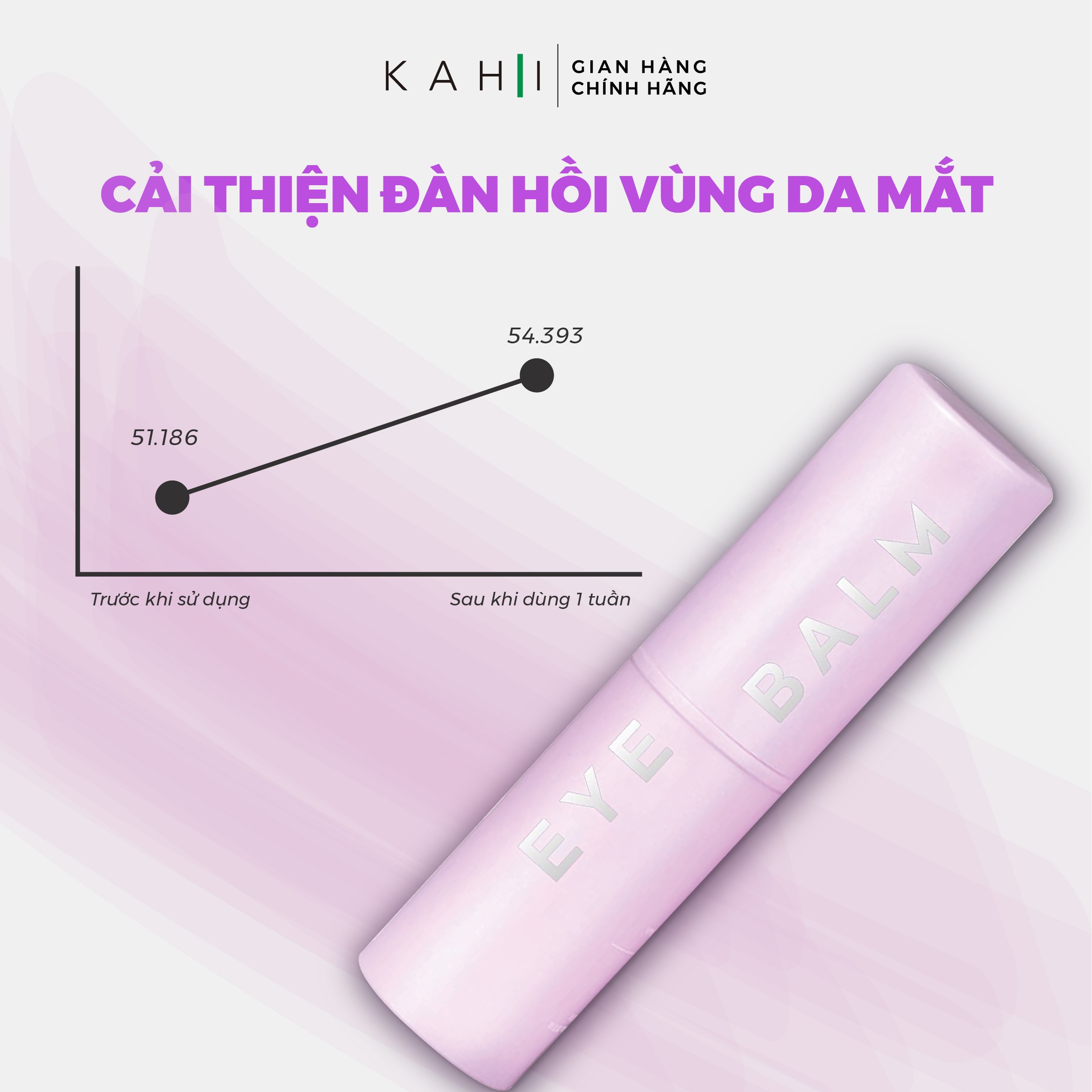 Combo 2 Thỏi Sáp Dưỡng Ẩm Kahi Eye Balm - Cải Thiện Quầng Thâm Mắt 9g