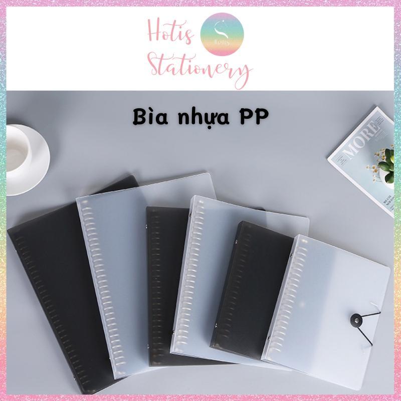 Binder Bìa còng sắt có dây chun nút cài