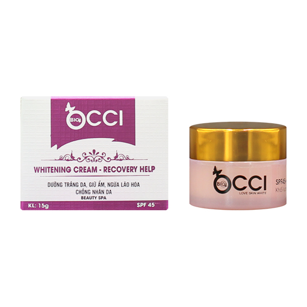 Kem Trắng Da, Tái Tạo, Cân Bằng Độ Ẩm BIO - OCCI Whitening Cream Recovery Help (15g)