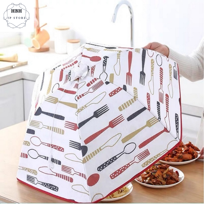 Lồng bàn gấp gọn giữ nhiệt tiện lợi