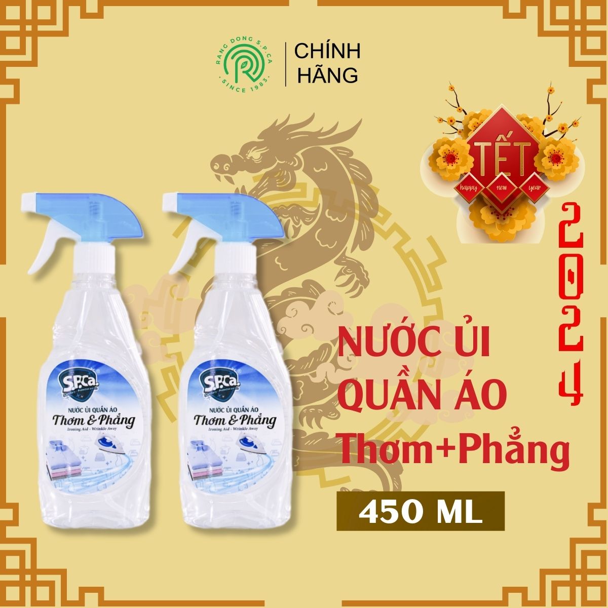 Nước ủi thơm và phẳng quần áo S.P.Ca 450ml