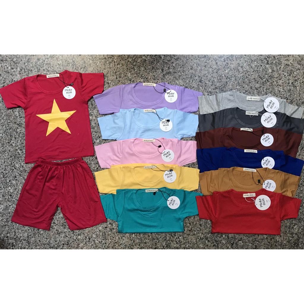 Bộ Minky Mom Cộc Tay, Ngắn Tay. Bộ Mimky Mom siêu mềm mịn mát cho bé trai bé gái, Size Từ 80-150.