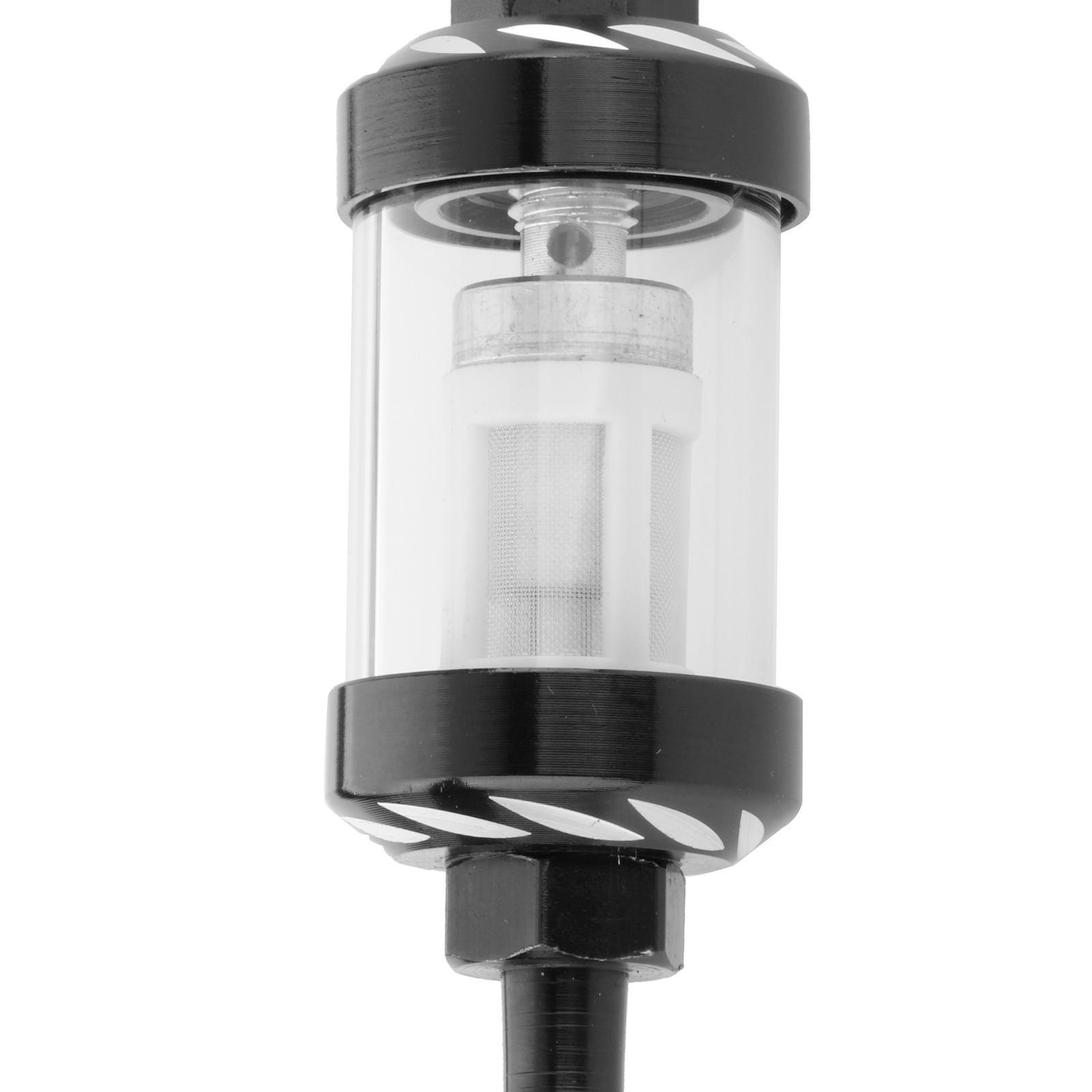 Motorcycle 6mm 5/16 Inline Motorbike Accessories Black