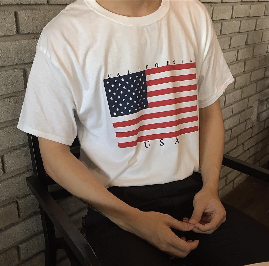 Áo Thun Cờ Mỹ thiết kế - American Flag T-Shirt - Áo Unisex Nam/Nữ 100% tagless cotton