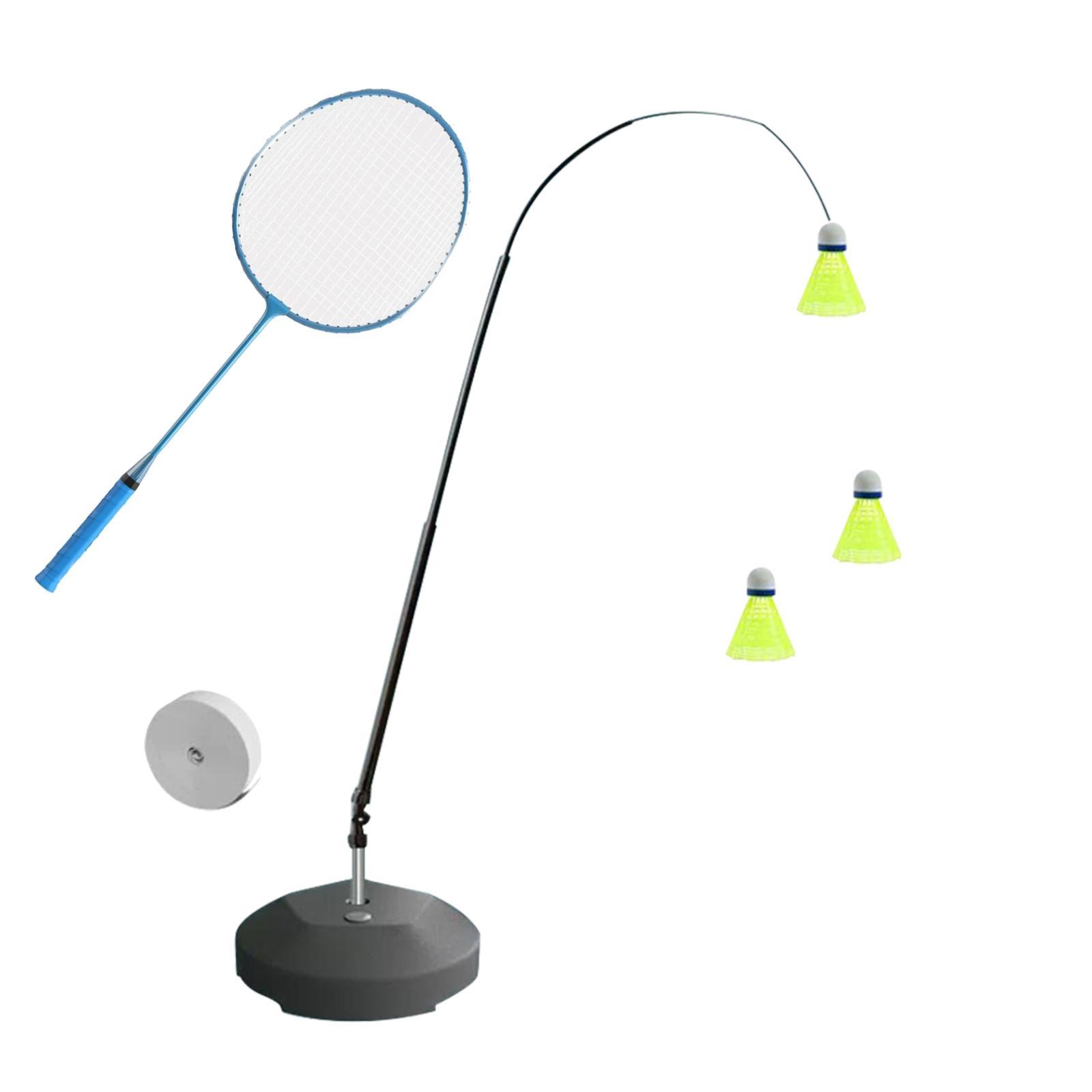 Portable Self Practice Trainer Aid Kids Adults Badminton Training Device