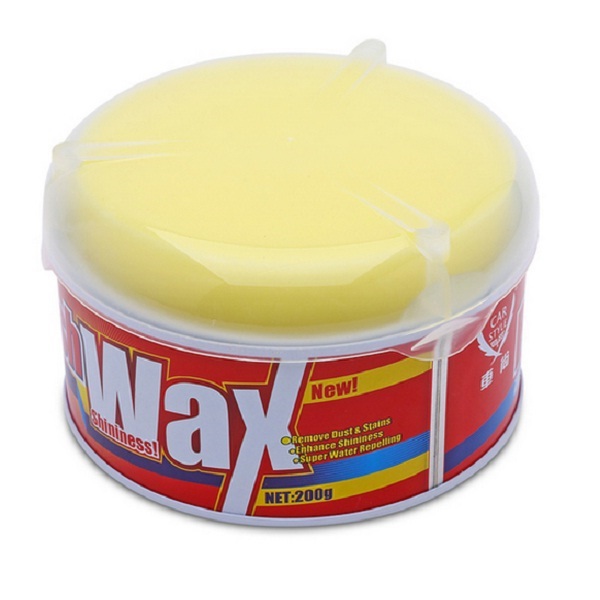 Hộp Sáp Đánh Bóng Và Phục Hồi Bảo Dưỡng Sơn Xe Hơi Xe Máy Polish Wax 200g (Vàng)