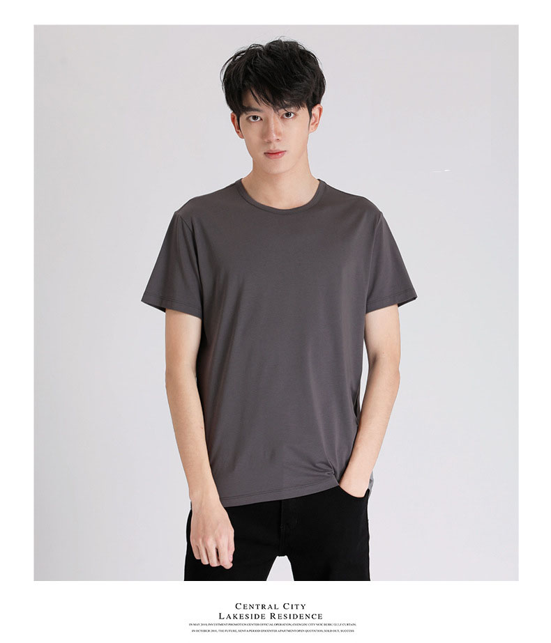 Áo thun nam ngắn tay cổ tròn thời trang áo thun polo mùa hè mới giản dị mã TX036