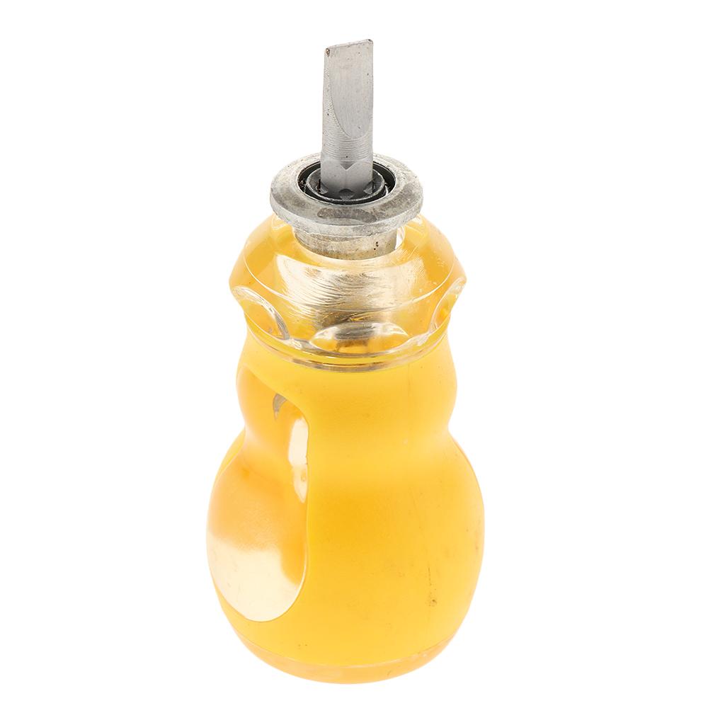 Steel Radish Head Fork Type Stretched Screwdriver Spanner Head Screwdriver Magnetic Tip Easy to Replace the Cutter Head, Durable