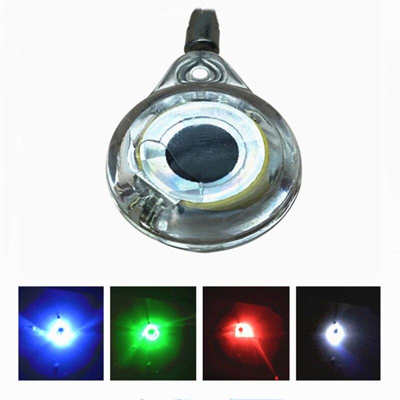 1pc Fishing Lure Light LED Deep Drop Underwater Attractive Fishing Light Waterproof Hook 3cm Green Red White 4 Colors Mini Lamp