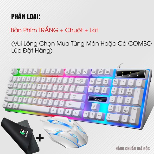 Bàn phím giả cơ chuyên game cao cấp G21B LED 7 màu - bàn phím cho game thủ