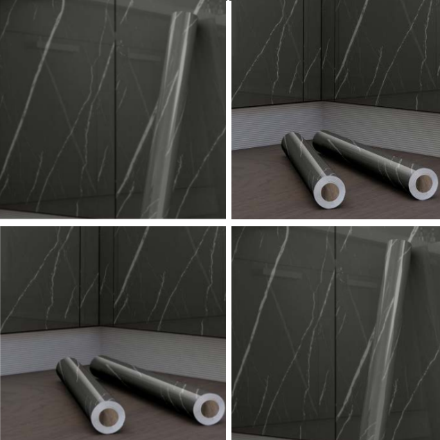 5M GIẤY DECAL DÁN BẾP TRÁNG NHÔM CÁCH NHIỆT KEO SẴN KHỔ 60CM MẪU VÂN ĐÁ MỚI NHẤT DB023 XÁM ĐẬM SỢI TRẮNG