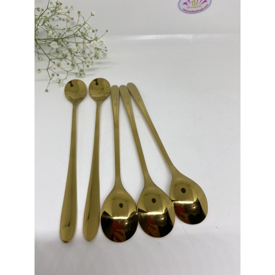 Muỗng Inox 304 Jade Moutain Mạ Vàng Cao Cấp Hình Thức Sang Trọng Bắt Mắt