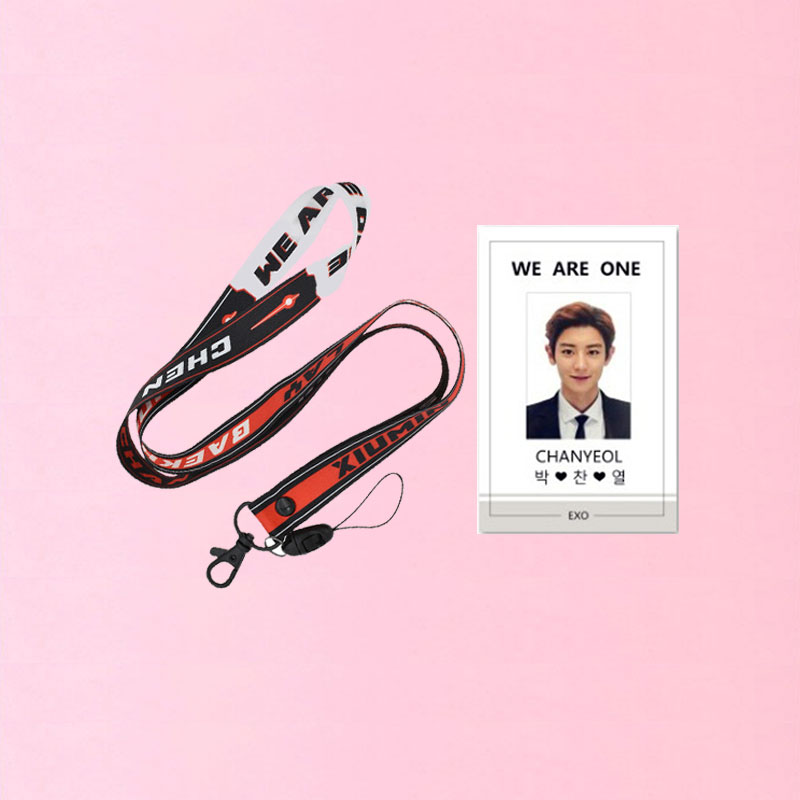 Set dây đeo thẻ EXO và card đeo thẻ Chanyeol EXO