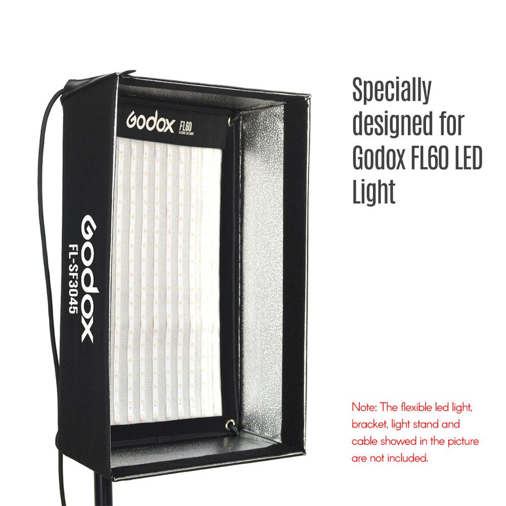 Bộ Softbox Godox FL-SF3045 với Túi đựng bằng vải mềm dạng lưới tổ ong cho Godox FL60 Linh hoạt LED Light Roll-Flex Photo