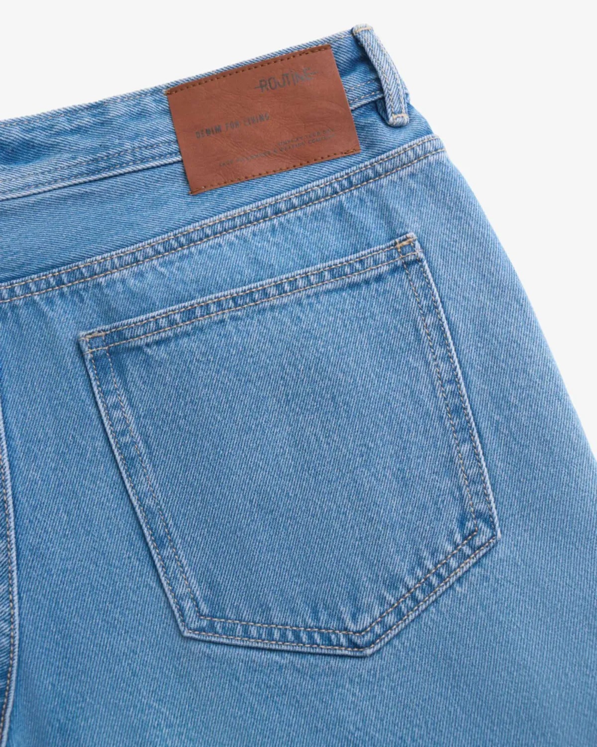 Quần jean nam ROUTINE form Straight màu Xanh ( form suông) 10F24DPA038 | ROUTINE CÀ MAU