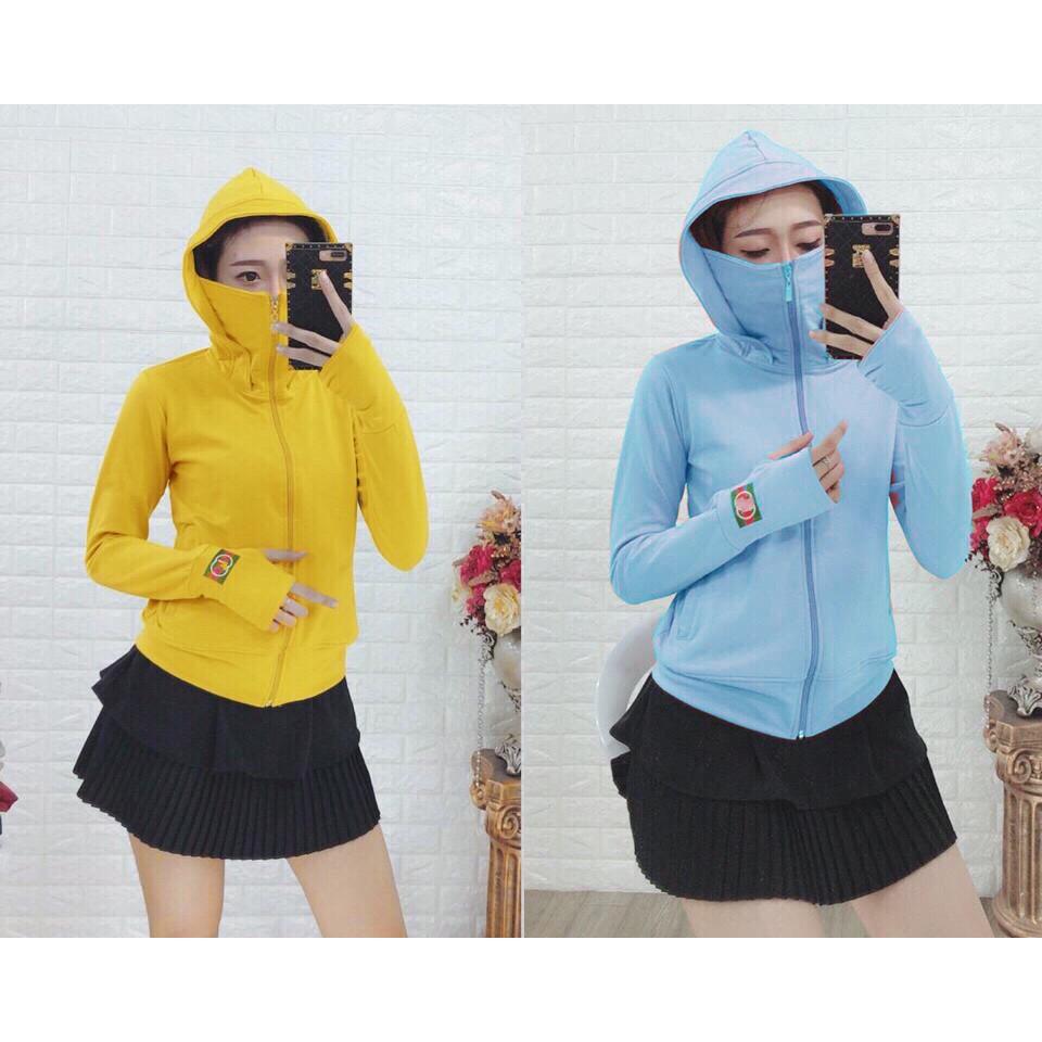 Áo khoác chống nắng nữ nỉ da cá CX01-Hồng