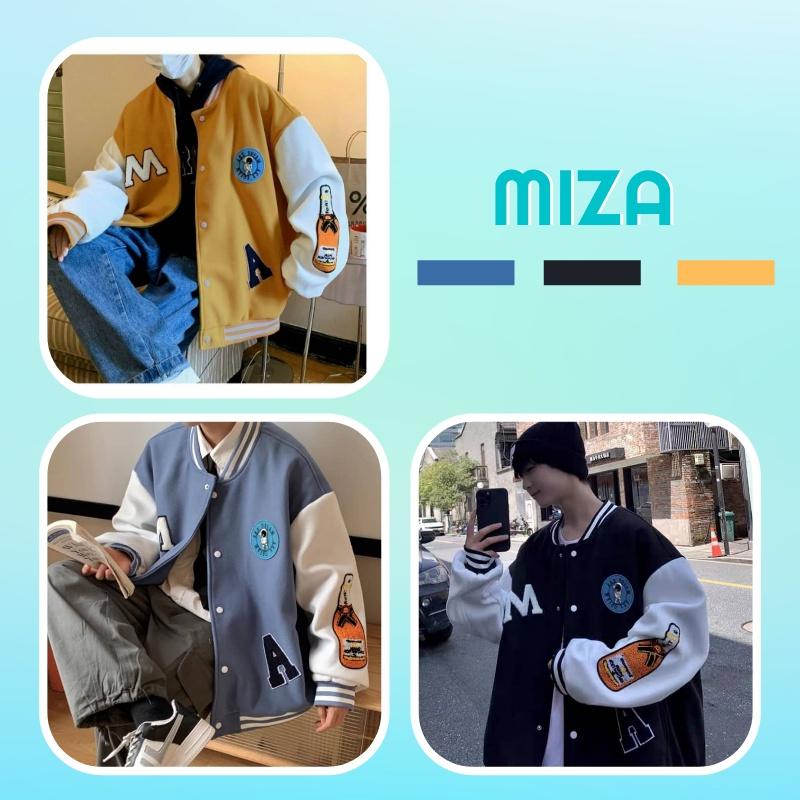 Áo bomber nam nữ nhung unisex khoác gió jacket cúc bấm form rộng local brand ulzzang phong cách hàn quốc đep Chữ R