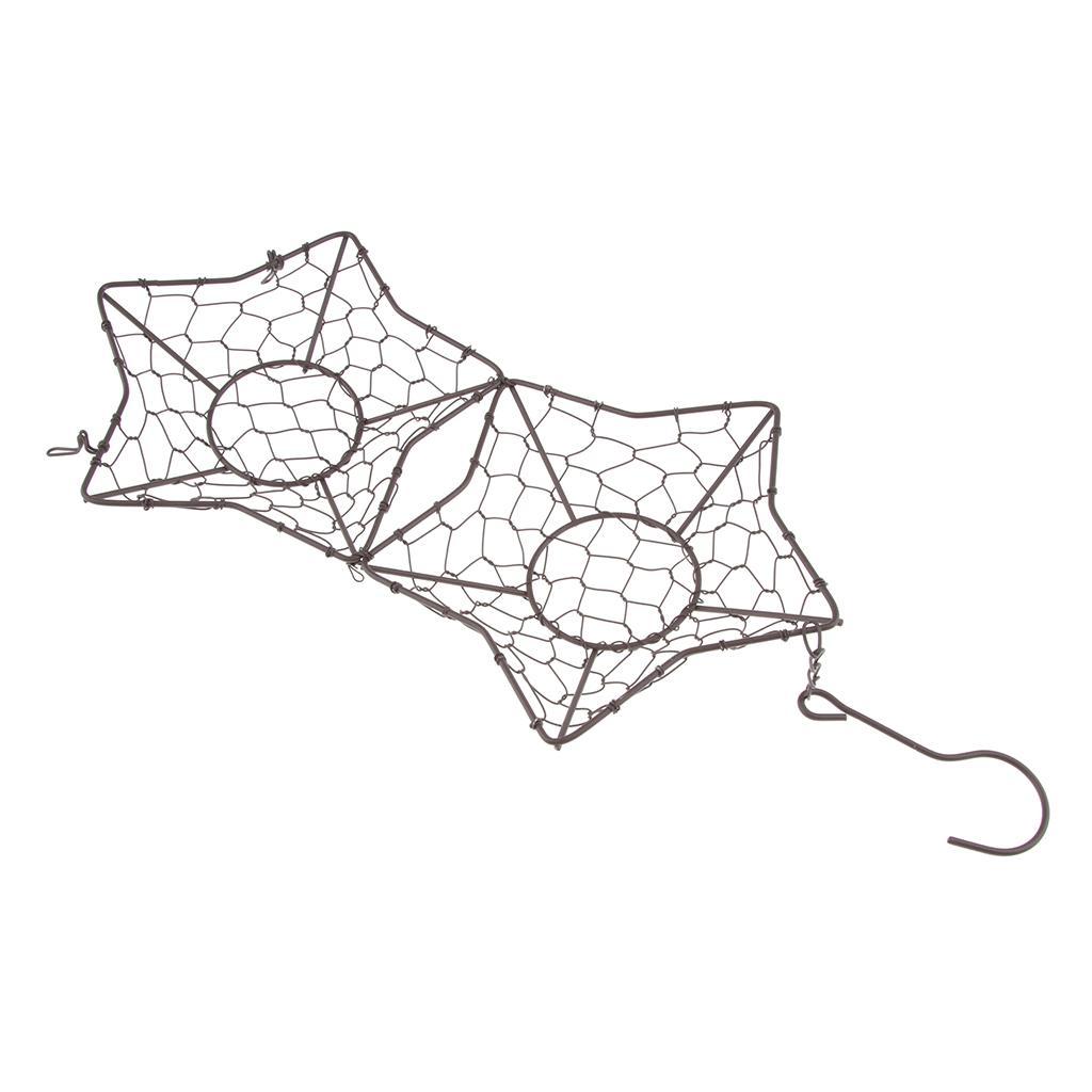 Vintage Iron Star Shape Succulent Pot Iron Hanging Planter Plant Holder