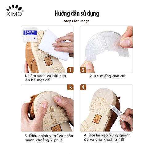 Miếng Dán Đế Bảo Vệ Giày Chống Trượt, Chống Mài Mòn Cao Cấp MDG02