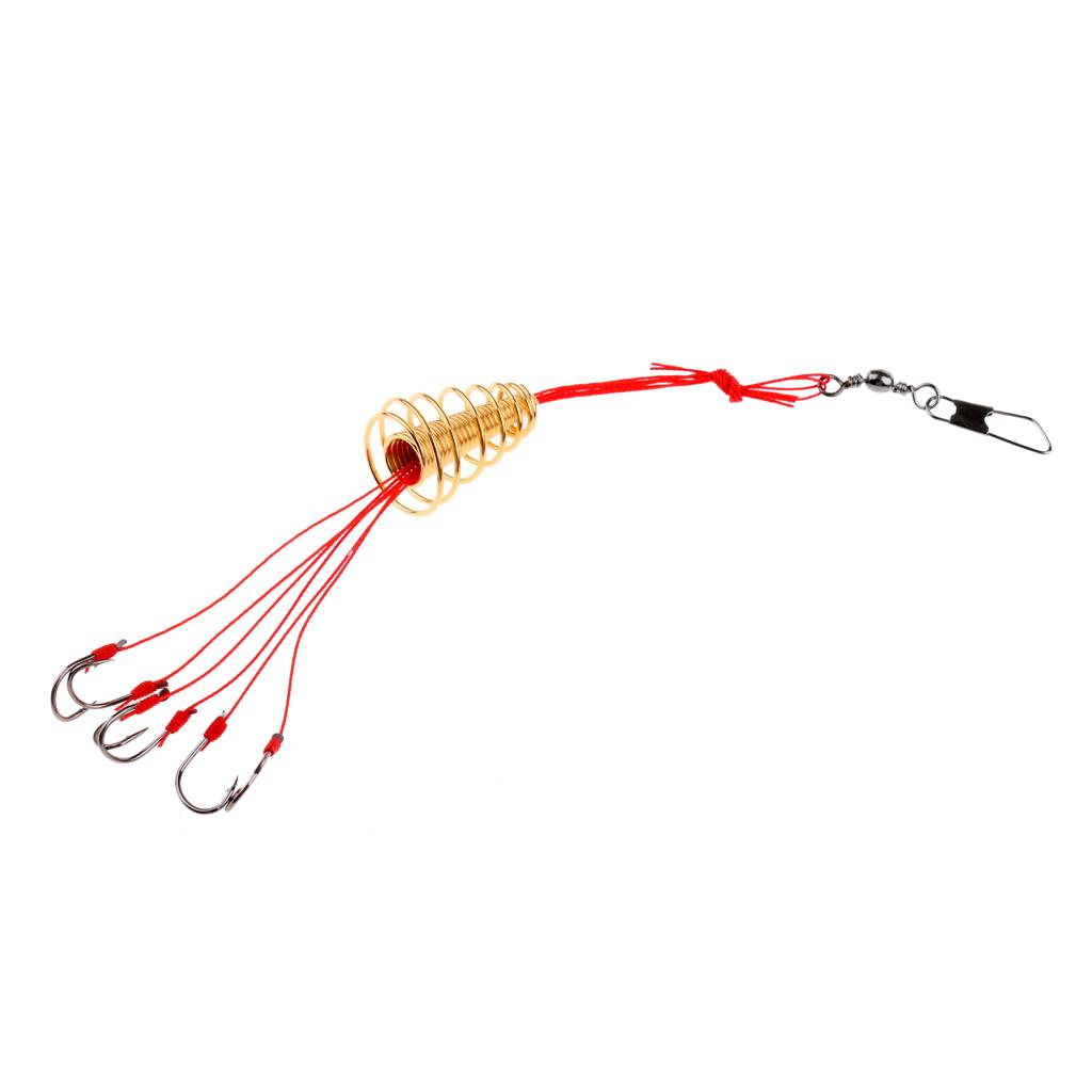 Sea Fishing Explosion Fishing Hook Fishing Lure Bait Trap Feeder Cage 8#