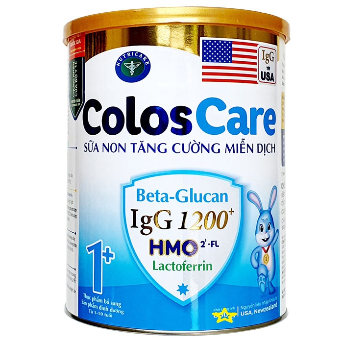 Sữa bột ColosCare 1+ 800g - Sữa non tăng cường miễn dịch của NutriCare