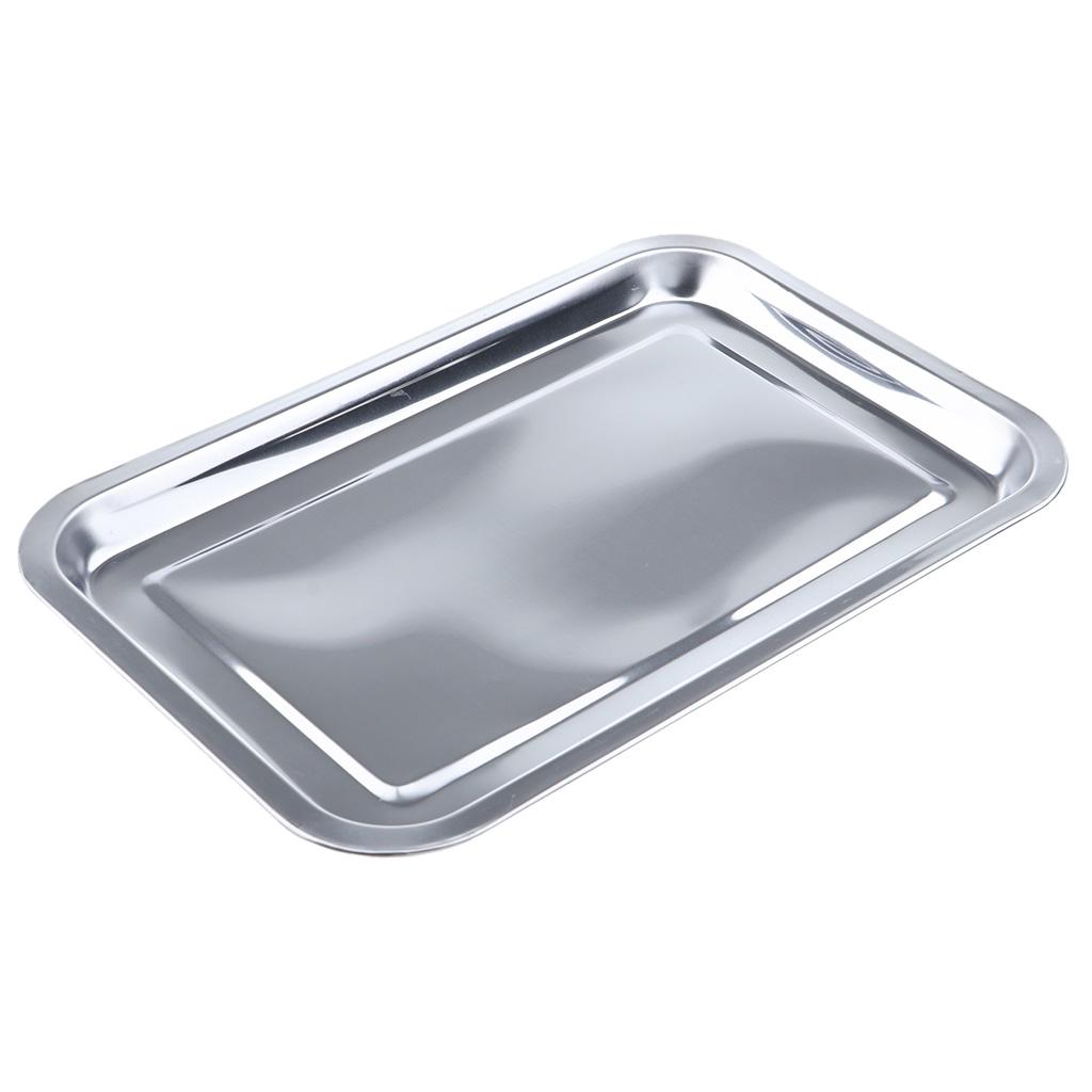 Steel Tableware Dish Plate Food Organizer Tray Pan